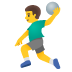 man playing handball